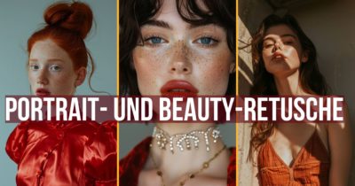 Professionelle Portrait- und Beauty-Retusche